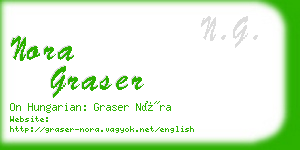 nora graser business card